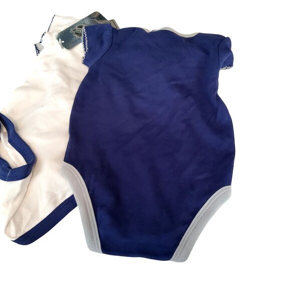 Tampa Bay Lightning Baby Onesie 3-Piece Set 3/6M Cotton• Team logo design - Picture 7 of 12